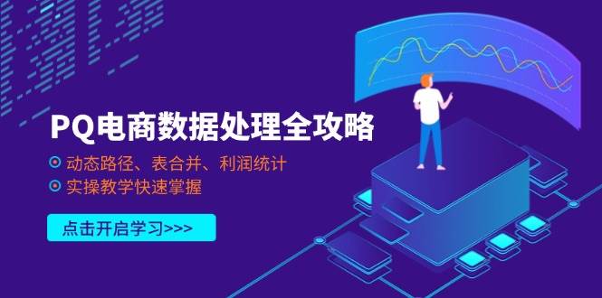 （14240期）PQ电商数据处理全攻略，动态路径、表合并、利润统计，实操教学快速掌握-泰戈创艺资源库