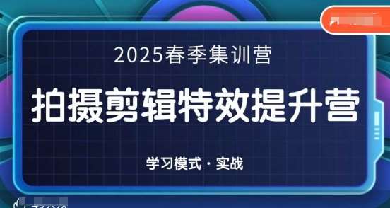 2025春季拍剪全能集训营，拍摄剪辑特效提升营-泰戈创艺资源库