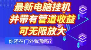 （14613期）最新电脑挂机单机每天收益300+ 并带有团队管道收益 可无限放大-泰戈创艺资源库