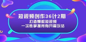 短视频创作36计2期：打造爆款短视频所需的各类开篇技巧，提升视频吸引力-泰戈创艺资源库