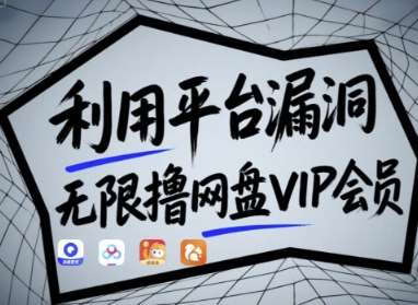 利用平台漏洞，无限撸网盘VIP会员，用户亲测有效!【漏洞原理+操作演示】-泰戈创艺资源库