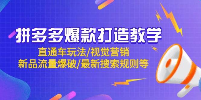 （14681期）拼多多爆款打造教学：直通车玩法/视觉营销/新品流量爆破/最新搜索规则等-泰戈创艺资源库