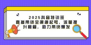 2025抖音特训班：直播带货全渠道起号，流量提升秘籍，助力带货爆发-泰戈创艺资源库