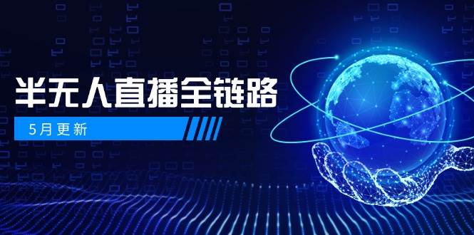 （14787期）5月更新-半无人直播全链路：AI数字人+千川截流实战，女装选品与防违规…-泰戈创艺资源库
