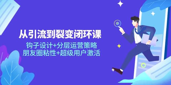 （14726期）从引流到裂变闭环课：钩子设计+分层运营策略，朋友圈粘性+超级用户激活-泰戈创艺资源库