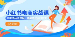 (14926期)小红书电商实战课-5月更新,开店选品全流程,爆款笔记创作技巧-泰戈创艺资源库