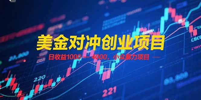 （15187期）美金对冲创业项目，日收益 1000 – 4000，小众暴力项目-泰戈创艺资源库
