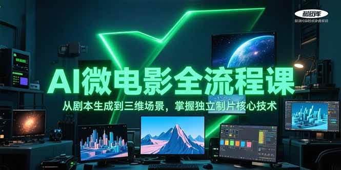 （15195期）AI微电影全流程课，从剧本生成到三维场景，掌握独立制片核心技术-泰戈创艺资源库