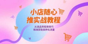 （15205期）小店随心推实战教程，从选品到投放技巧，精准获取高转化流量-泰戈创艺资源库