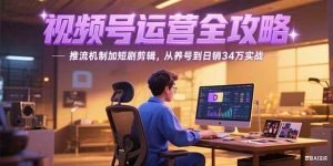 (15217期)2025视频号运营全攻略,推流机制加短剧剪辑,从养号到日销34万实战-泰戈创艺资源库