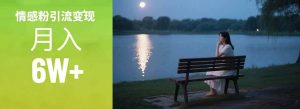 (15229期)情感粉引流变现实操课:单月变现6w+,情感粉引流变现实操课-泰戈创艺资源库