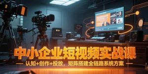 （15249期）中小企业短视频实战课，认知+创作+投放，矩阵搭建全链路系统方案-泰戈创艺资源库