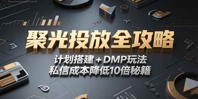（15254期）2025小红书聚光投放全攻略，计划搭建+DMP玩法，私信成本降低10倍秘籍-泰戈创艺资源库