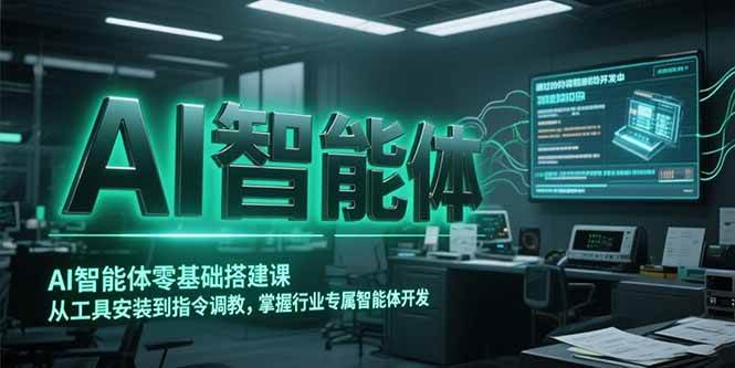 （15257期）AI智能体零基础搭建课，从工具安装到指令调教，掌握行业专属智能体开发…-泰戈创艺资源库