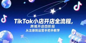 （15285期）TikTok小店开店全流程，跨境开店四阶段，从注册到运营手把手教学-泰戈创艺资源库