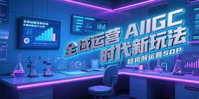 （15327期）全域运营AIGC时代新玩法，文案封面设计公式，短视频运营SOP-泰戈创艺资源库