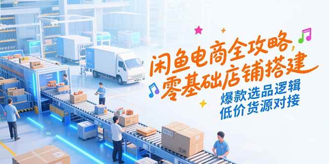 （15325期）闲鱼电商全攻略，零基础店铺搭建，爆款选品逻辑，低价货源对接-泰戈创艺资源库