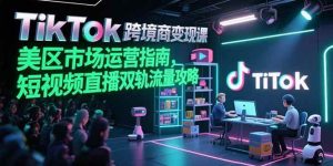 （15344期）TikTok跨境电商变现课，美区市场运营指南，短视频直播双轨流量攻略-泰戈创艺资源库