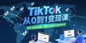 （15346期）TikTok从0到1变现课，账号注册全流程，爆款内容制作与矩阵运营-泰戈创艺资源库