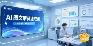 (15416期)AI图文带货速成课,养号引流秘籍,爆款选品策略,美图制作全流程-泰戈创艺资源库