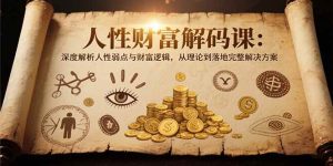 (15434期)人性财富解码课6.0:深度解析人性弱点与财富逻辑,理论到落地完整解决方案-泰戈创艺资源库