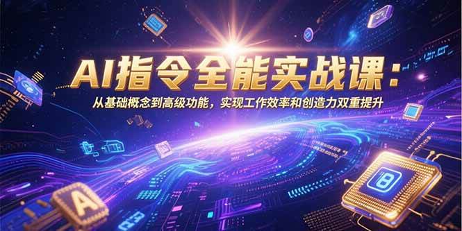 (15455期)AI指令全能实战课:从基础概念到高级功能,实现工作效率和创造力双重提升-泰戈创艺资源库