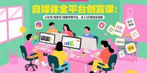 (15479期)自媒体全平台创富课:小红书/百家号/视频号等平台,月入3万变现全流程-泰戈创艺资源库