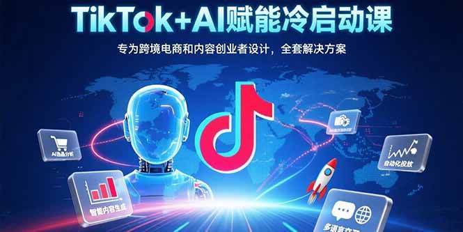 (15561期)TikTok+AI赋能冷启动课:专为跨境电商和内容创业者设计,全套解决方案-泰戈创艺资源库