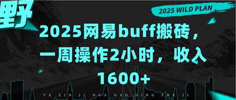 （15666期）2025网易buff搬砖，一周操作2小时，收入1600+-泰戈创艺资源库