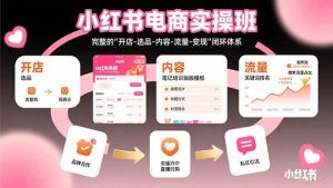 （15671期）小红书电商实操班：完整的