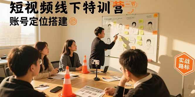 （15707期）短视频线下特训营：账号定位搭建/口播号拍摄剪辑/直播间流量入口/变现实战-泰戈创艺资源库