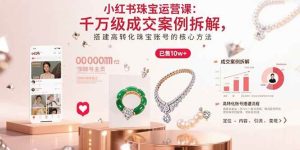 （15742期）小红书珠宝运营课：千万级成交案例拆解，搭建高转化珠宝账号的核心方法-泰戈创艺资源库