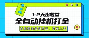(15756期)最新全自动打金玩法单日收益1000-2000-泰戈创艺资源库