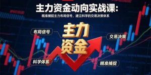 (15804期)主力资金动向实战课-8月:精准捕捉主力布局信号,建立科学的交易决策体系-泰戈创艺资源库