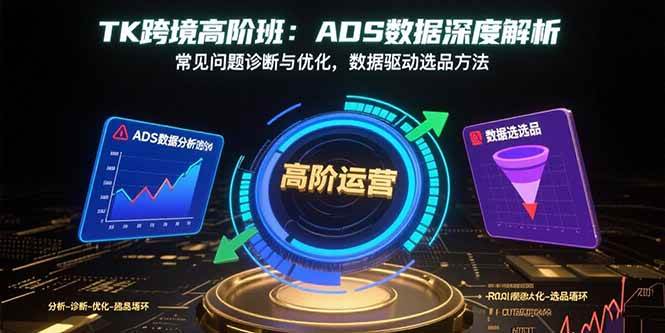 （15809期）TK跨境高阶班：ADS数据深度解析，常见问题诊断与优化，数据驱动选品方法-泰戈创艺资源库