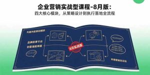 (15823期)企业营销实战型课程-8月版:四大核心模块,从策略设计到执行落地全流程-泰戈创艺资源库