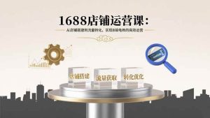 （15898期）1688店铺运营课：从店铺搭建到流量转化，实现B端电商的高效运营-泰戈创艺资源库