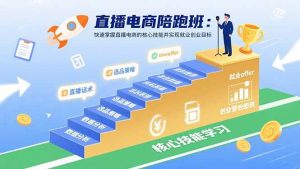 （15900期）直播电商陪跑班：快速掌握直播电商的核心技能并实现就业/创业目标-泰戈创艺资源库