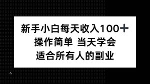 (15937期)新手小白每天收入100+,操作简单 当天学会 ,适合所有人的副业-泰戈创艺资源库