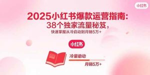 (15946期)2025小红书爆款运营指南:38个独家流量秘笈,快速掌握从冷启动到月销5万+-泰戈创艺资源库
