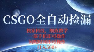 （15979期）CSGO自动捡漏项目，最新独家玩法，不用挂机不用玩游戏，一个手机即可操…-泰戈创艺资源库