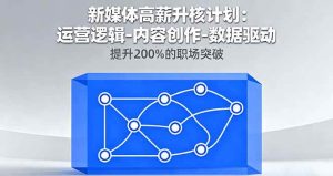 (16142期)新媒体高薪升核计划:运营逻辑-内容创作-数据驱动,提升200%的职场突破-泰戈创艺资源库
