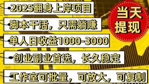 （16225期）稳定八年美金掘金2.0脚本干活，只需躺赚。单人日收益1000-3000可批量、…-泰戈创艺资源库