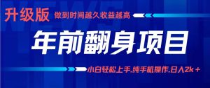 （16227期）项目讲解年入百万：小白轻松上手，纯手机操作.日入2k+-泰戈创艺资源库