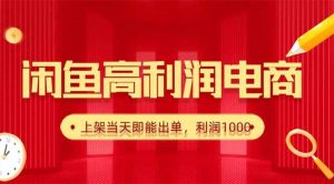 (16286期)闲鱼卖爆款货源,每天利润1000,上架即出单-泰戈创艺资源库