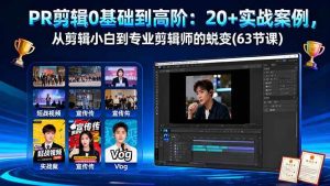 (16337期)PR剪辑0基础到高阶:20+实战案例,从剪辑小白到专业剪辑师的蜕变(63节课)-泰戈创艺资源库