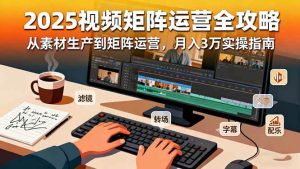 (16333期)2025短视频矩阵运营全攻略:从素材生产到矩阵运营,月入3万实操指南-泰戈创艺资源库