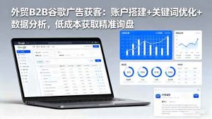 （16389期）外贸B2B谷歌广告获客：账户搭建+关键词优化+数据分析，低成本获取精准询盘-泰戈创艺资源库