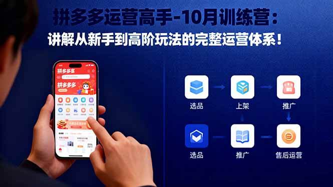 （16448期）拼多多运营高手-10月训练营：讲解从新手到高阶玩法的完整运营体系！-泰戈创艺资源库