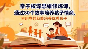 (16455期)亲子权谋思维修炼课,通过80个故事培养孩子情商,不用卷娃就能培养优秀孩子-泰戈创艺资源库